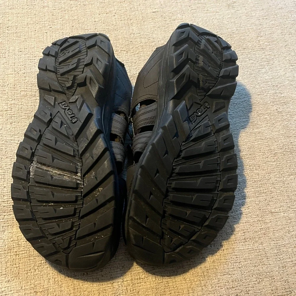 Teva Omnium Mens 11 Black Closed Toe Fisherman Hiking‎ Water Sandals 1003906